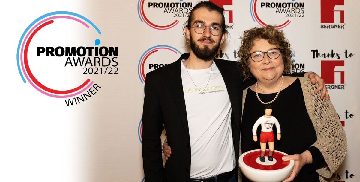 SCRATCH&SCREEN premiata per la categoria touch al Promotion Awards 2021-2022